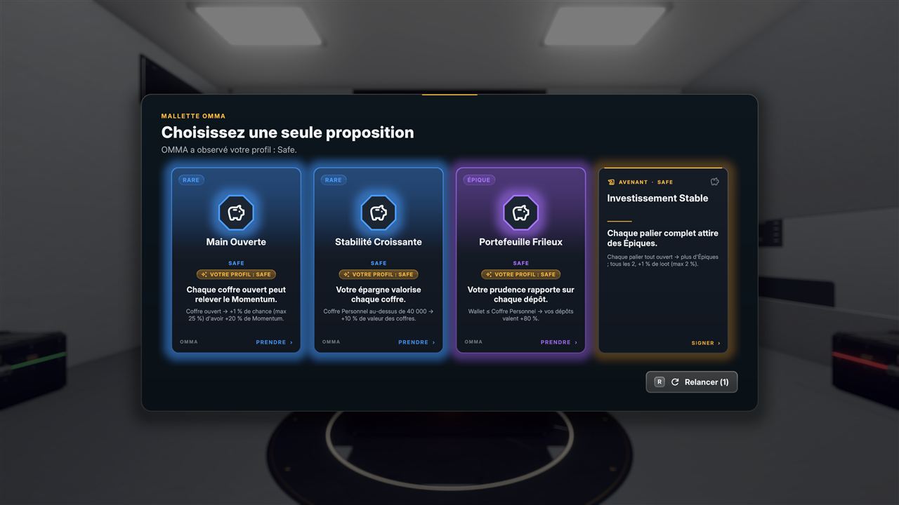 La Mallette OMMA : quatre propositions, dont trois objets et un avenant.
